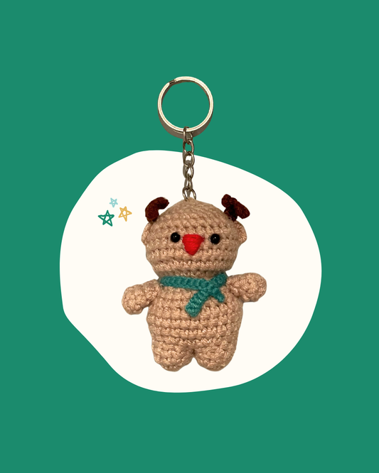 Mini Reindeer Keychain