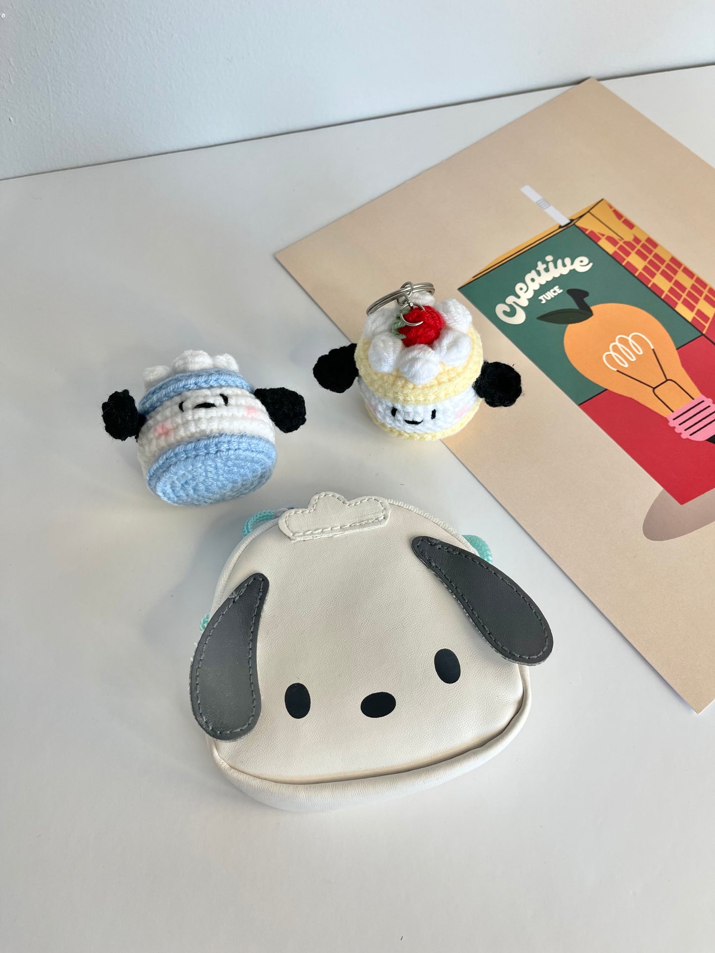 Pochacco cake keychains